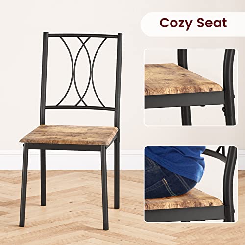 Dining Table Set for 4 with 4 Chairs B467