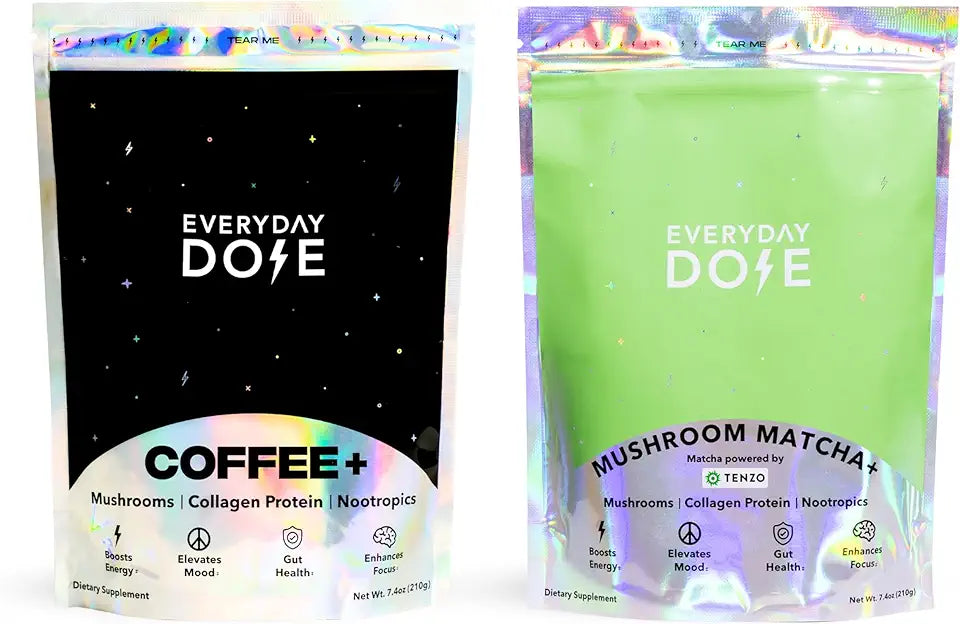 Mushroom Coffee and Matcha Bundle with Collagen 30 Servings A77534