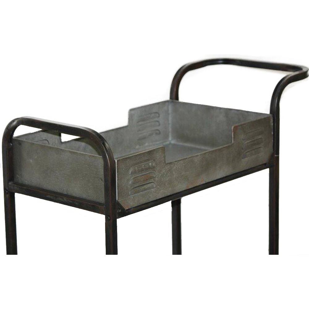 Industrial Metal Bar Cart D913788