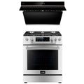 30 In. Gas Range and 30 In. Black Range Hood X7561