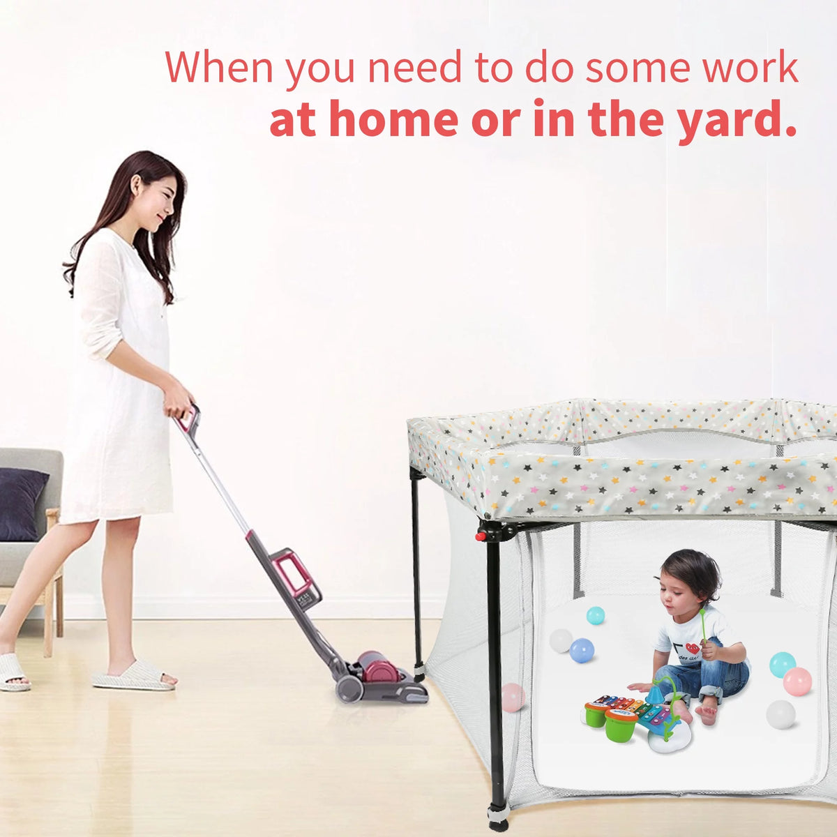 Portable Playard with Zipper Door X274