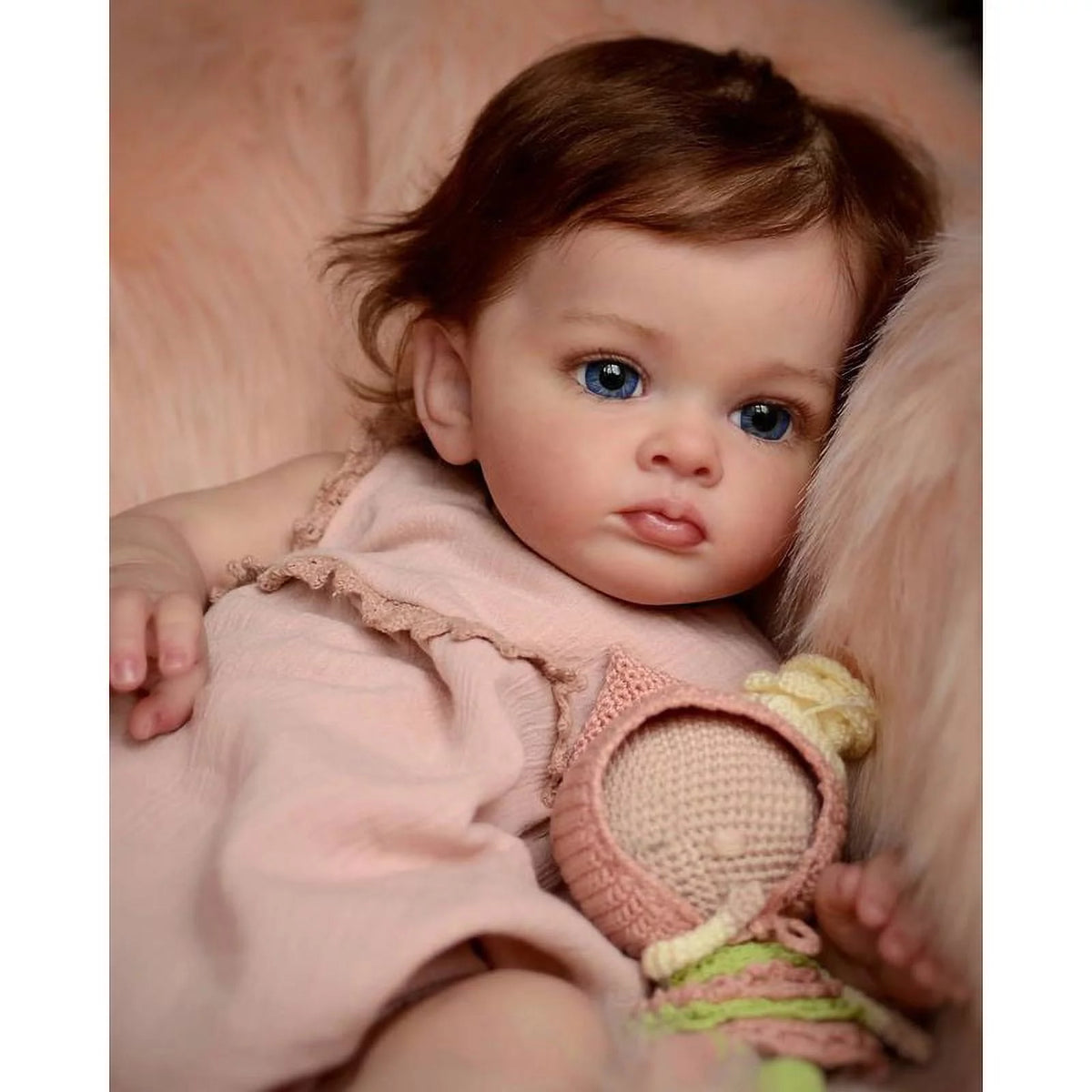 24inch Handmade Painted Reborn Dolls with Rooted Hair O8041