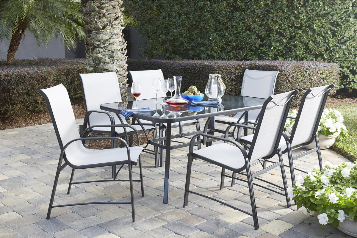 7-Piece Gray Dining Set I56319