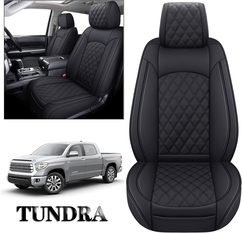 Waterproof Faux Leather Full Seat Covers 5 PCS Full Set Black-Red G44932