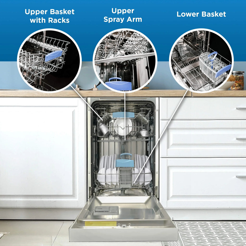 18 Wide Built-in Dishwasher in White L337