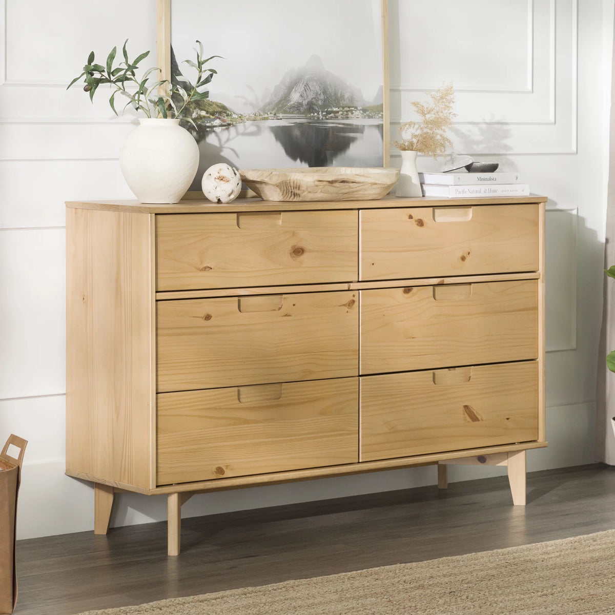 6 Drawer Solid Wood Dresser K1303