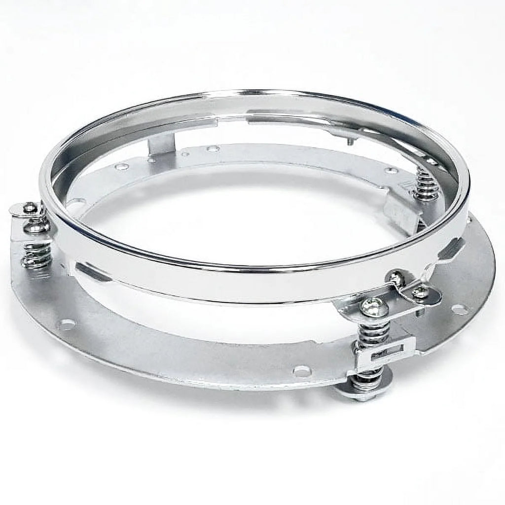 Chrome 7" LED Headlight Mounting Ring Trim Bracket Y5757