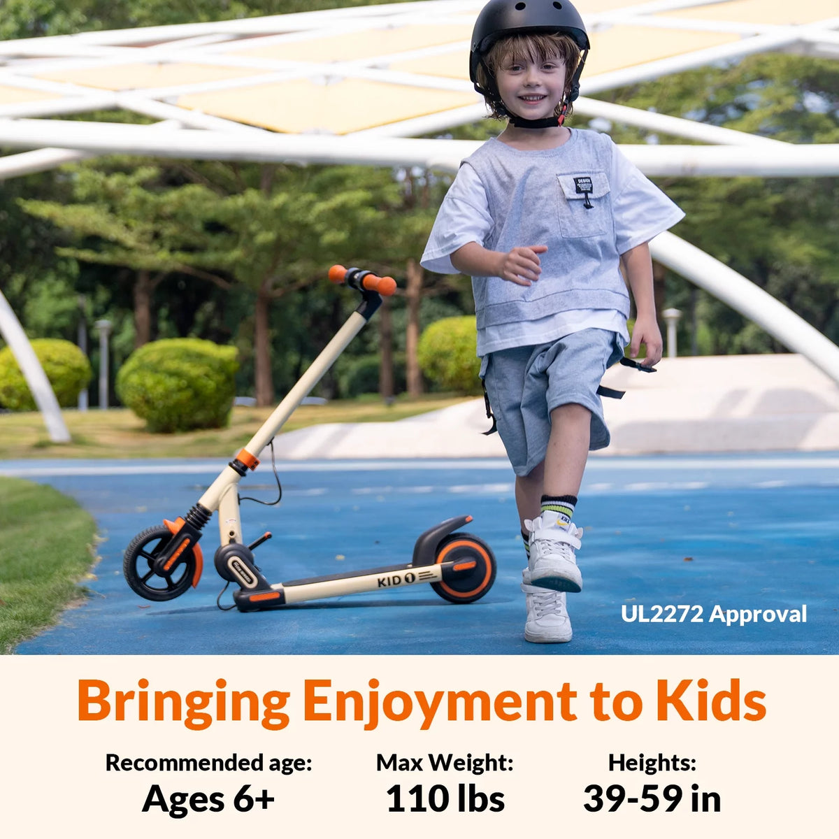 Electric Scooter with 6.5 Rubber Tires, 150W Motor, Foldable L793