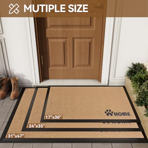 Brown 17x30 Non-Slip Outdoor Door Mat J681