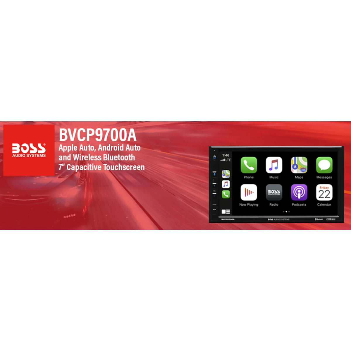 2 Din Apple CarPlay Android Auto Car Stereo System E53468