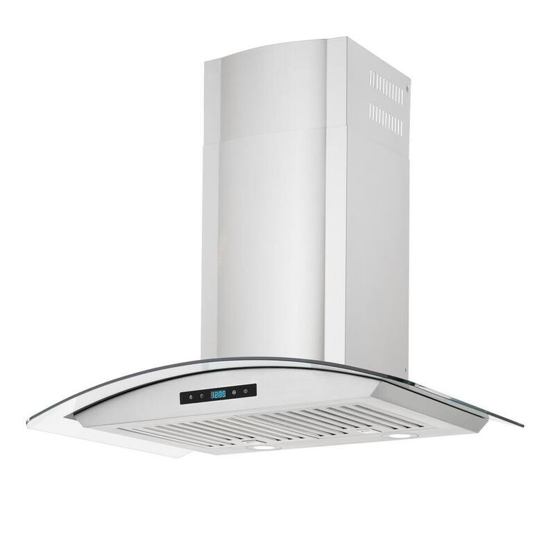 30 in. 500CFM Convertible Wall Mount Range Hood in Stainless Steel Z145570