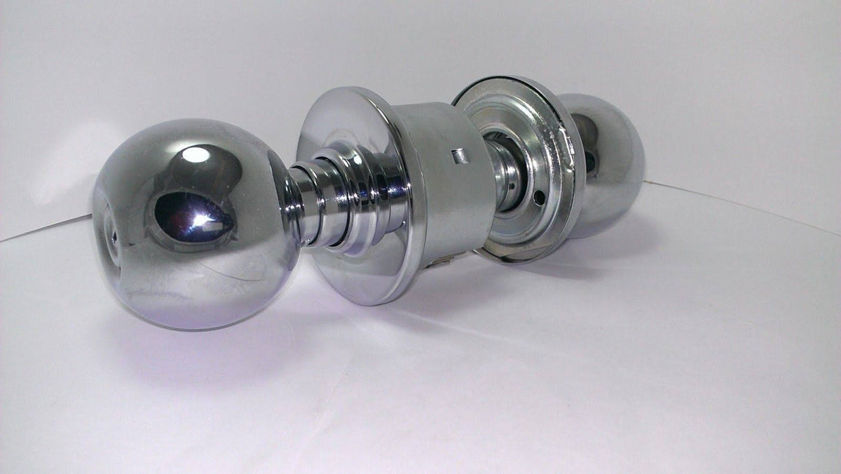 Polished Chrome Privacy Door Knob Set C596