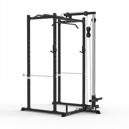 Power Rack with Safety Bars and J-Hooks Y415642