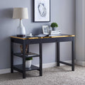 Black Computer Desk with 2 Drawers D965942