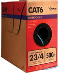 Category 6 Blue Cable 23AWG 4 Pairs 500 Feet O496093