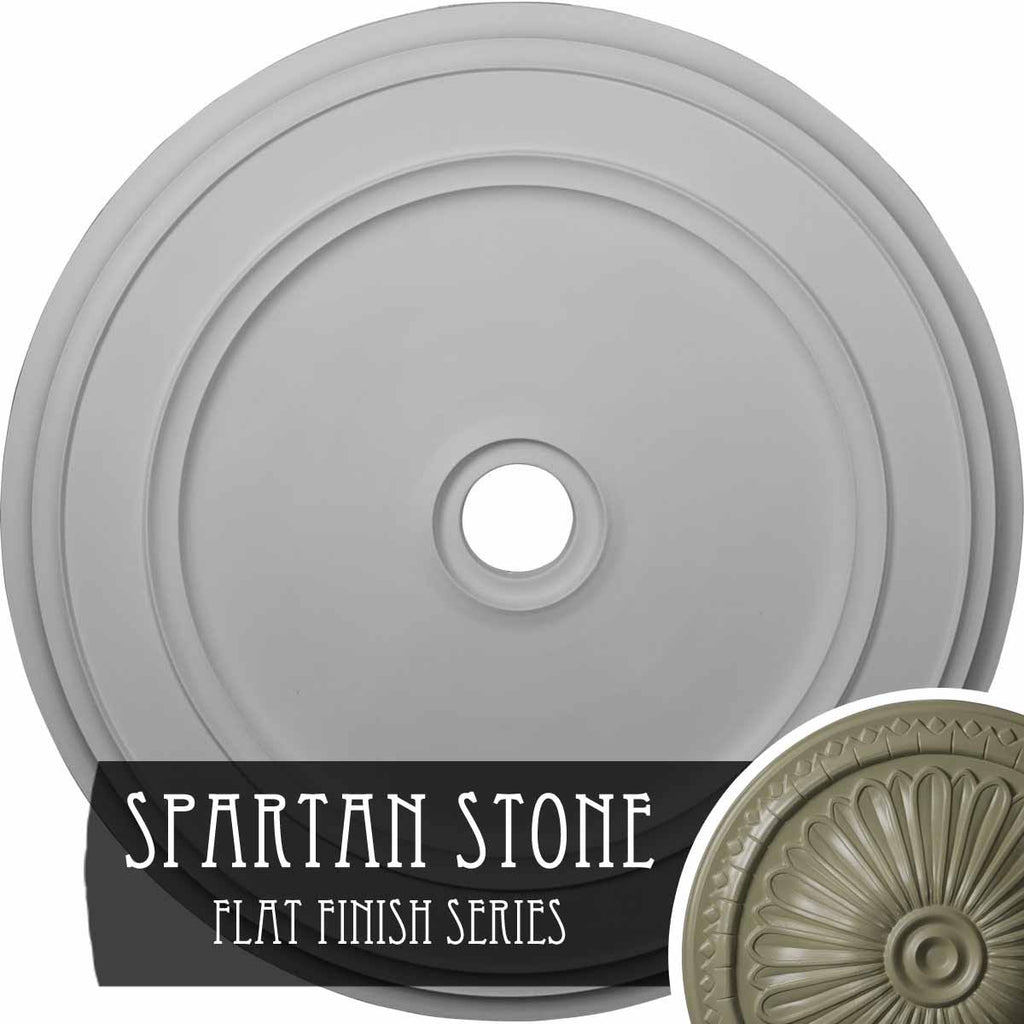Classic Ceiling Medallion Hand-Painted Spartan Stone M2909