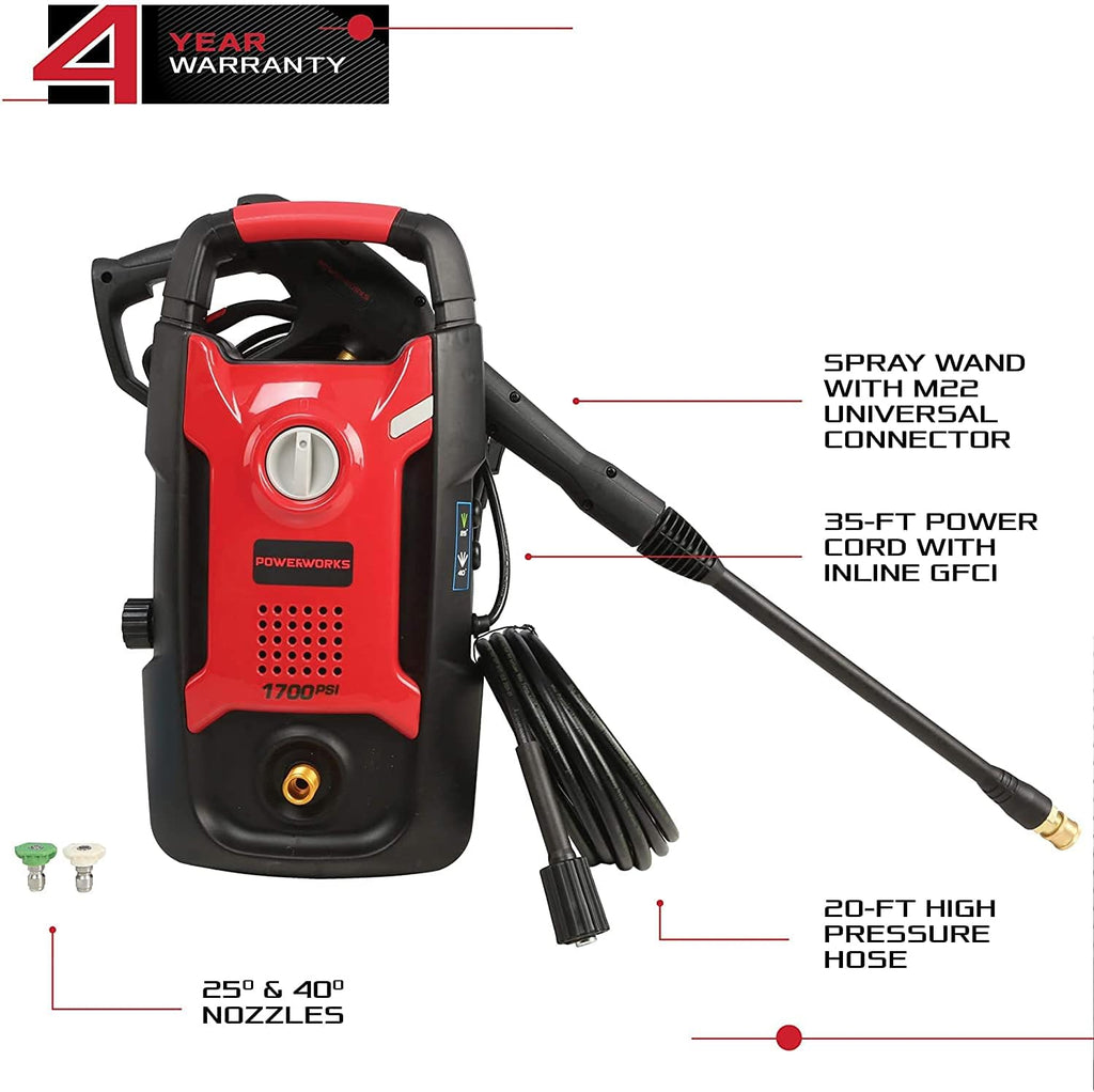1700 PSI 1.2 GPM Pressure Washer S14277