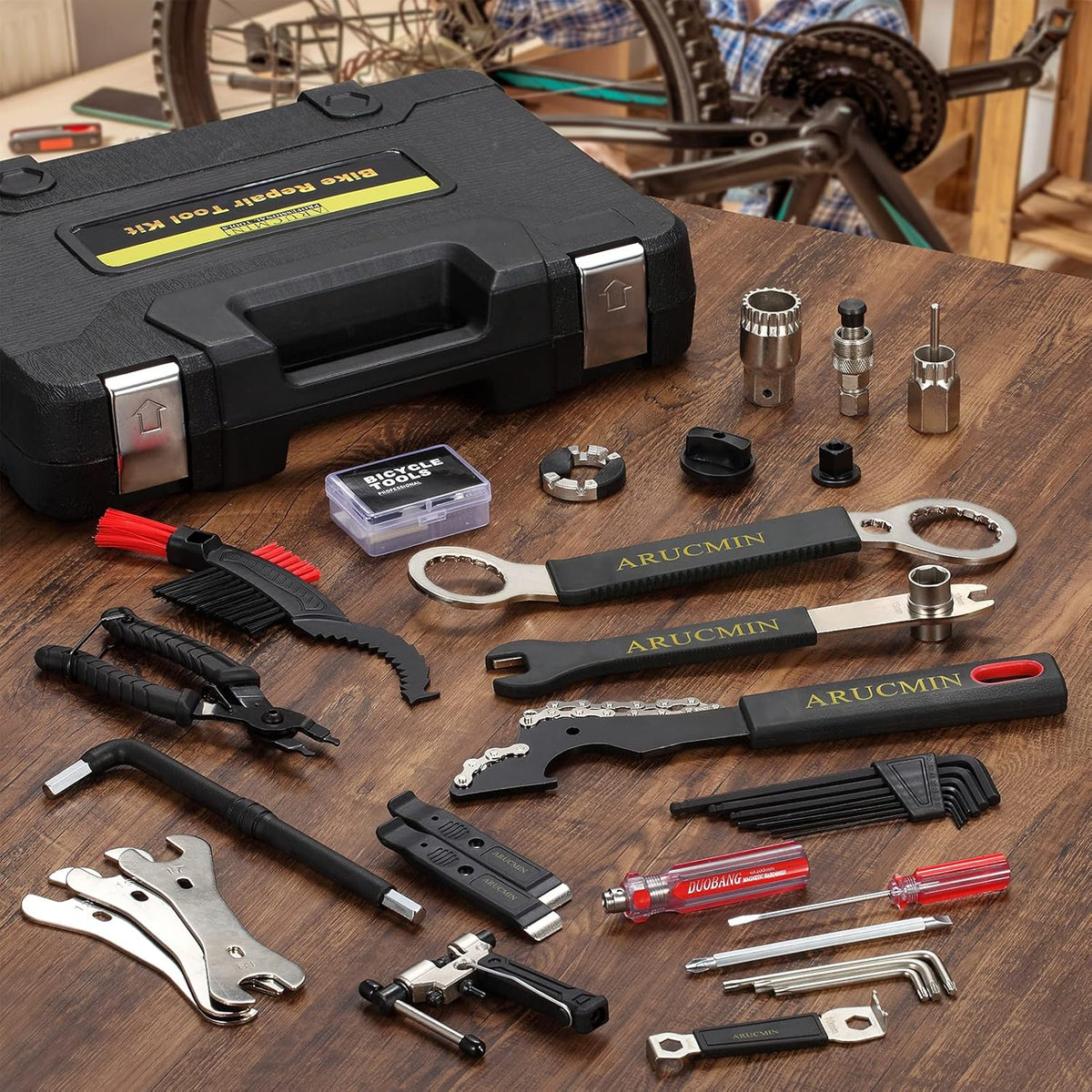 24-Piece Bike Repair Tool Set with Storage Case D51535