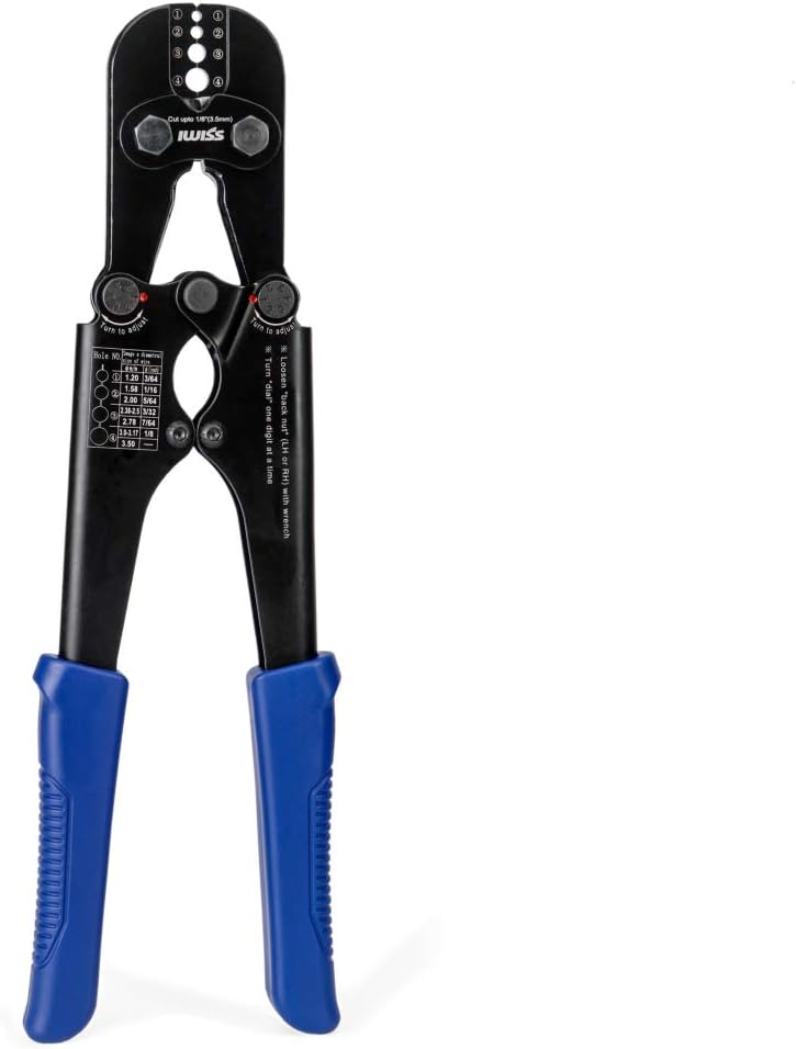 Swaging Tool Wire Rope Crimping Tools with Cable Cutter Pack of 2 F632