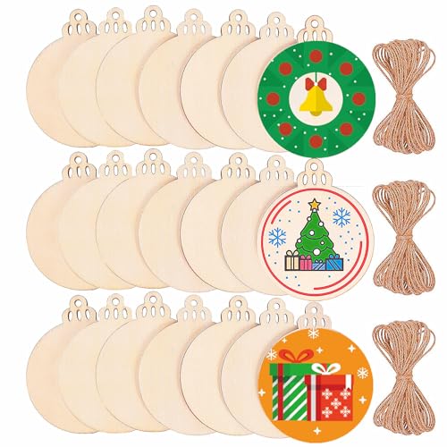3.5" Unfinished Predrilled Wood Slices F6991