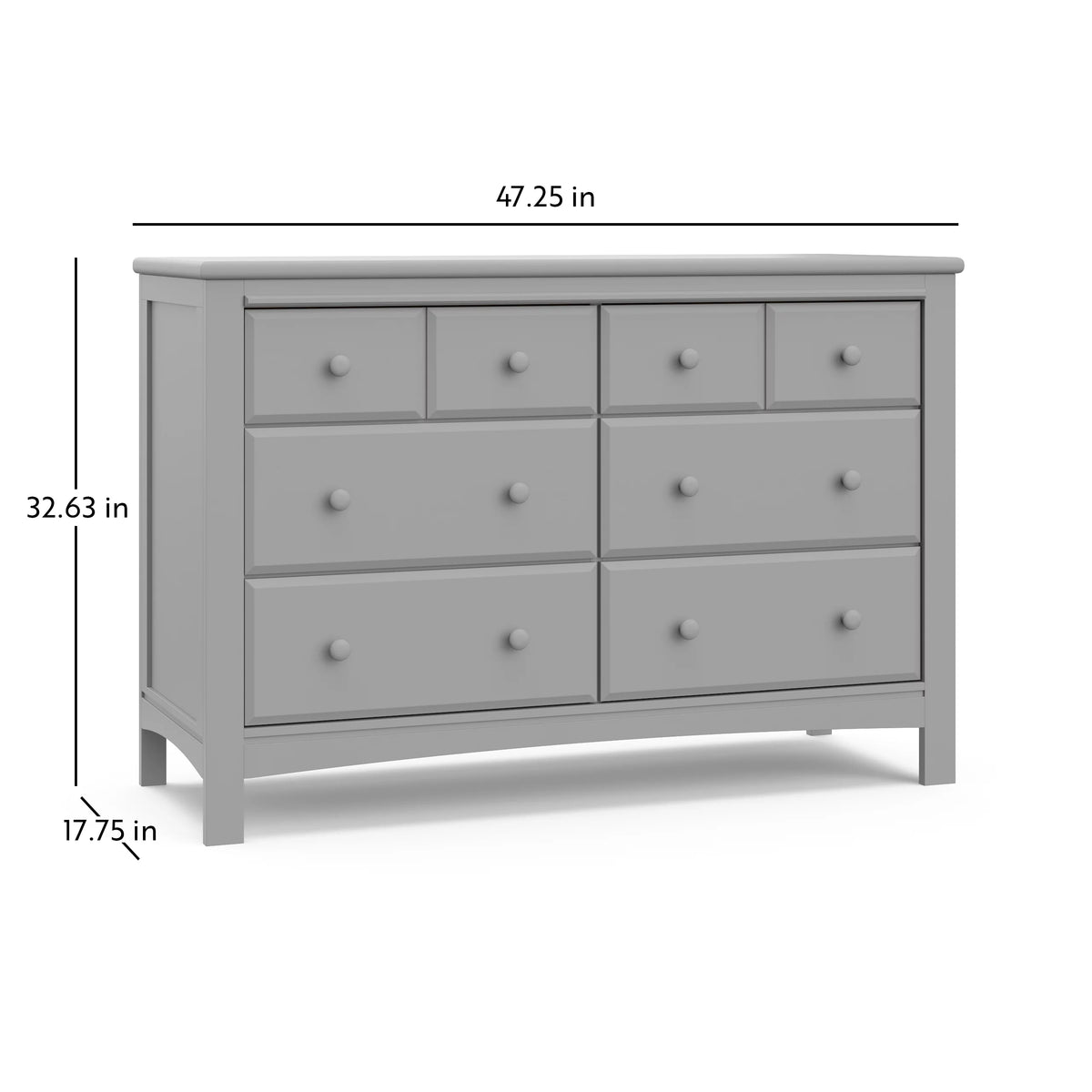 6 Drawer Double Dresser Y4581
