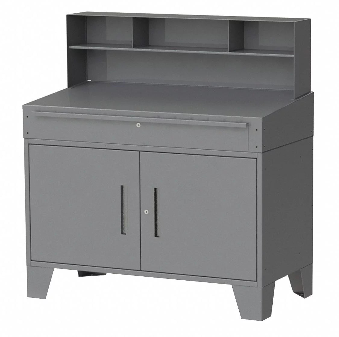 Cabinet, 54"x36"x29", Charcoal Gray, Non-Mobile B836325