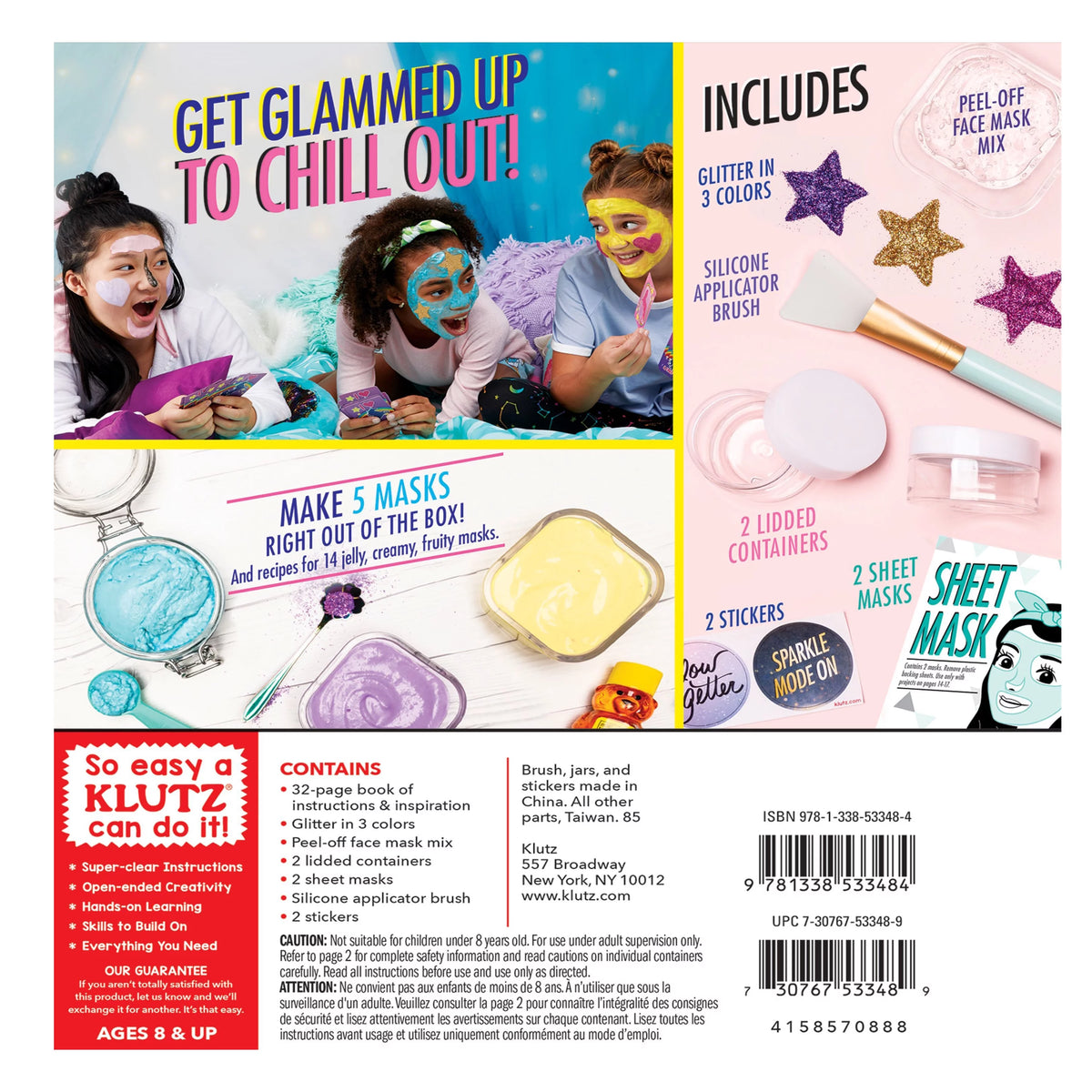 Glitter Face Masks DIY Set J35849