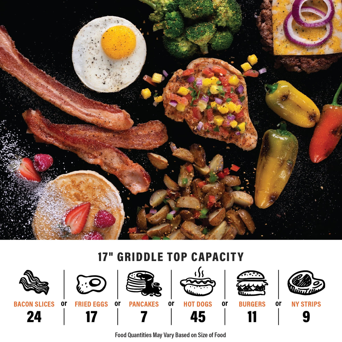 17” Propane Griddle with Hard Cover C40089