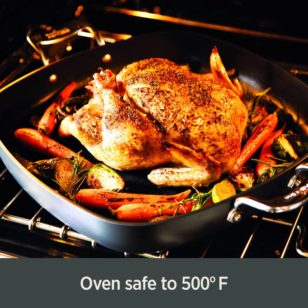 Hard Anodized Nonstick 2-Piece Fry & Sauce Pan Cookware Set J40878