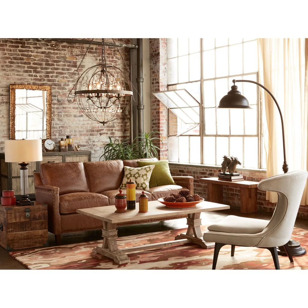 Set of 2 Clear Glass Fillable Steel Table Lamps K617