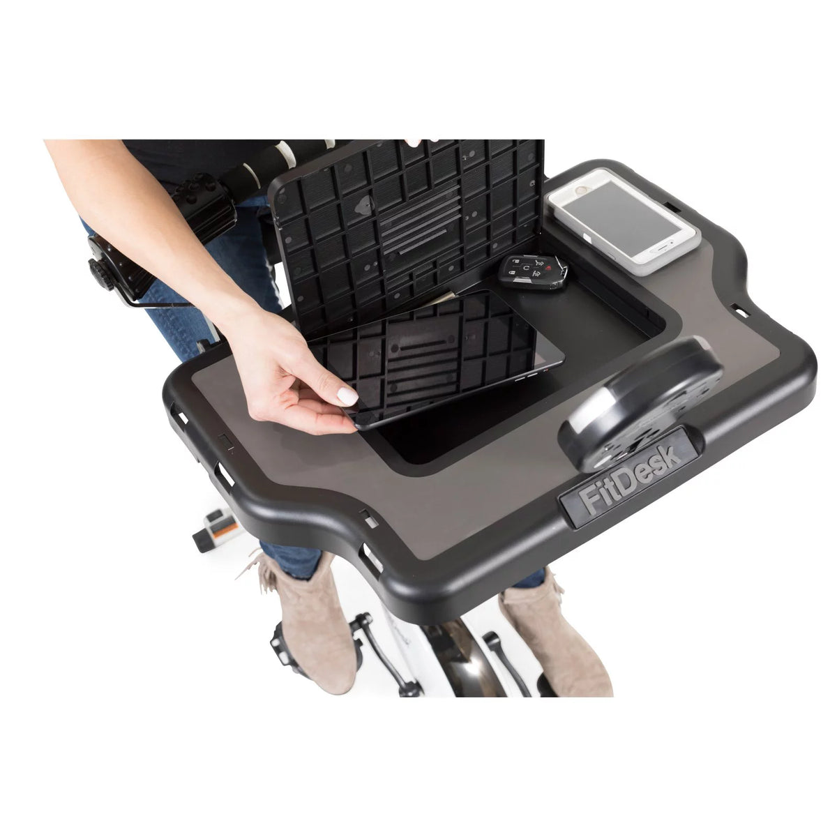 Exercise Bike Desk with Tablet Holder I9786