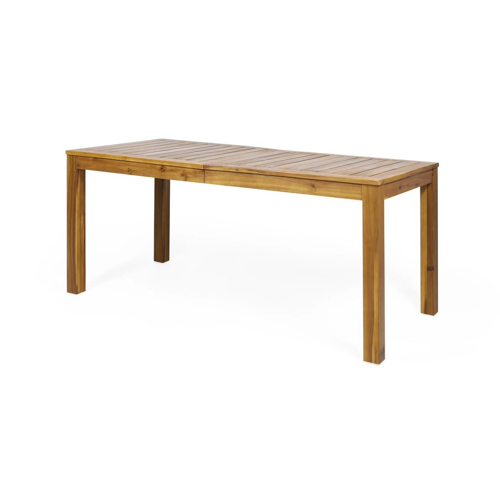 Rustic Rectangle Acacia Wood Dining Table O16798