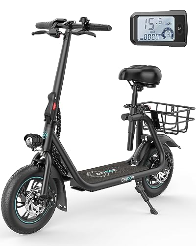 Electric Scooter with Seat, 550W Motor, 20-Mile Range Q8495