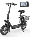 Electric Scooter with Seat, 550W Motor, 20-Mile Range Q8495