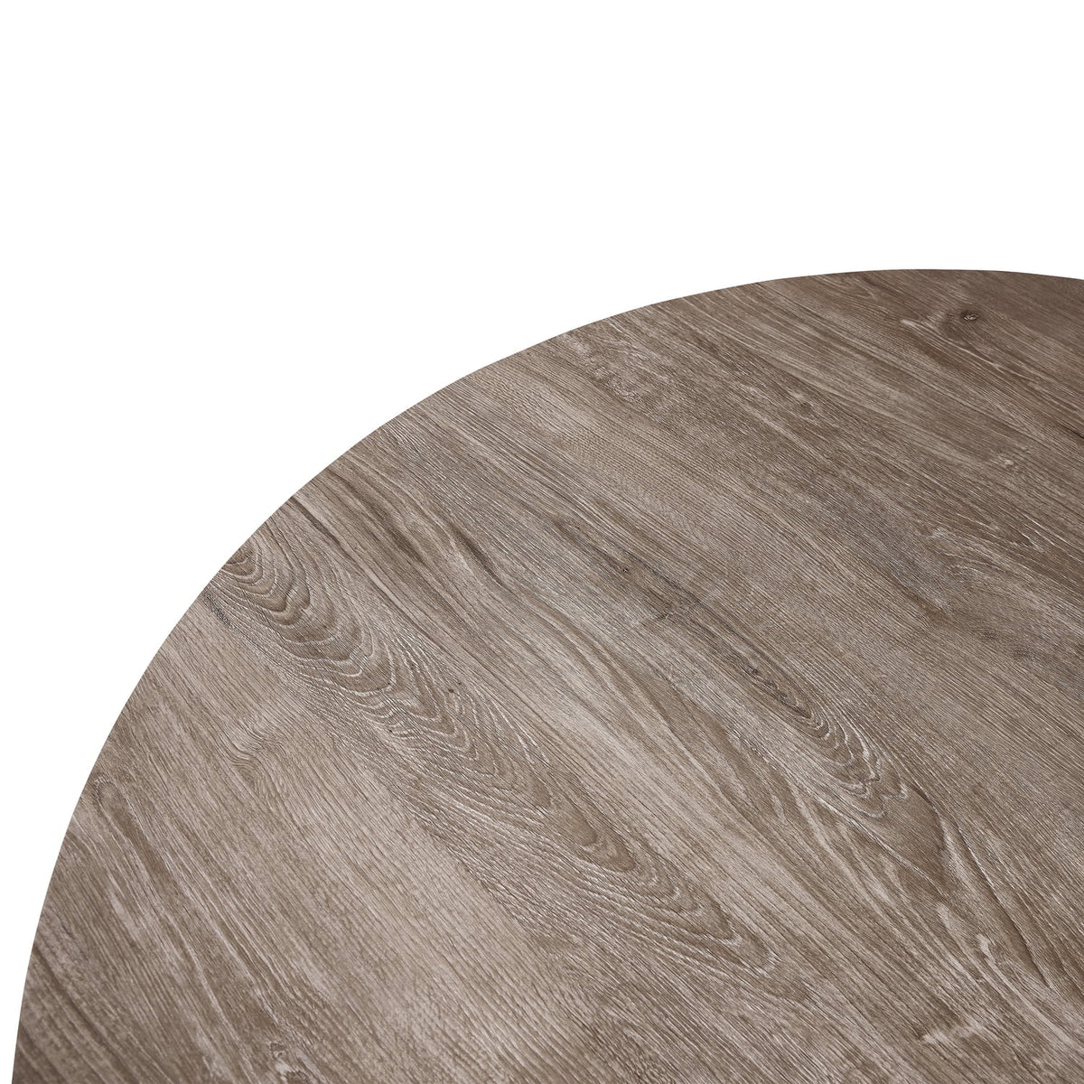 Round Wood 47" Dining Table With Metal Legs C443