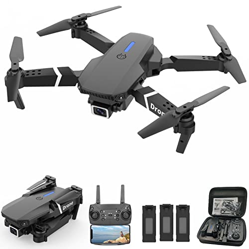 Foldable RC Quadcopter with Dual Camera, 1080P FPV, 3 Batteries W964370