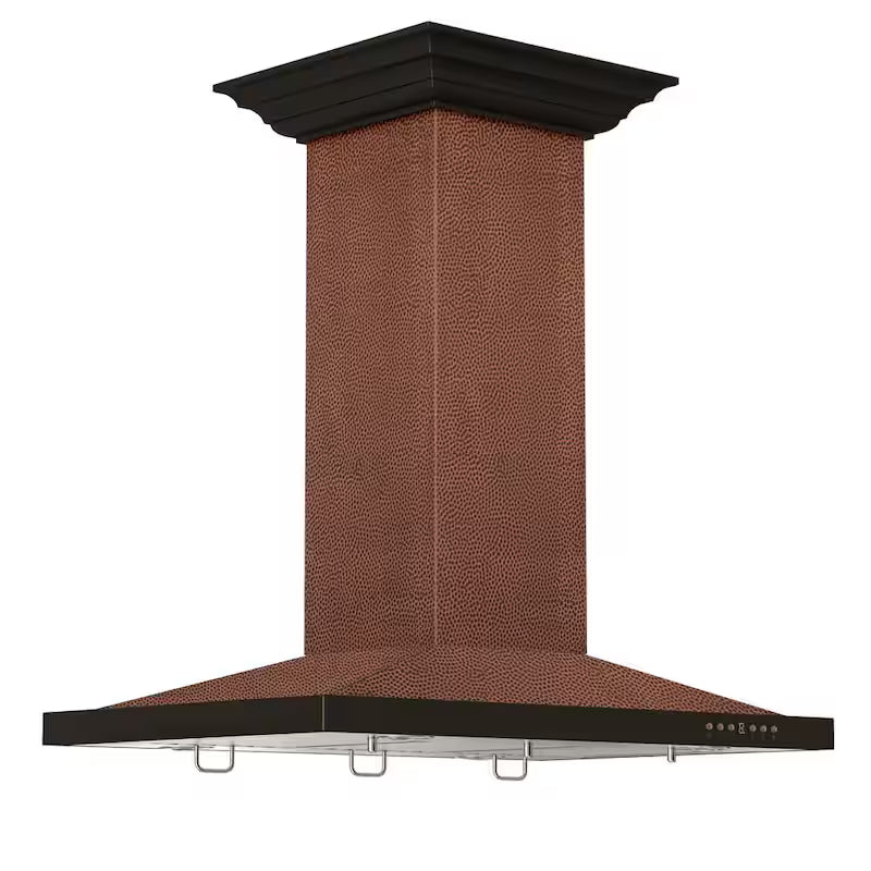36 in. 400 CFM Convertible Island Mount Range Hood with LED Light U88909