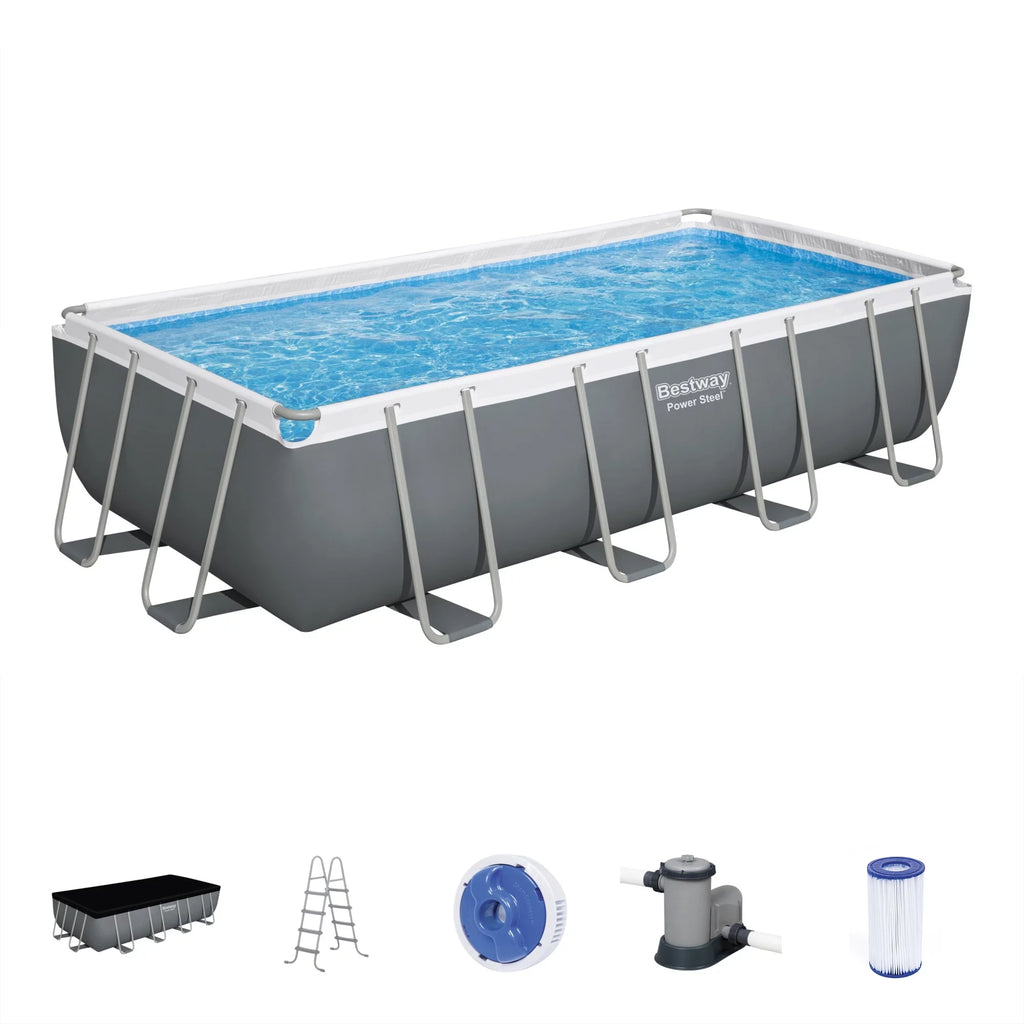 18' x 9' x 48" Rectangular Above Ground Swimming Pool Set U705185