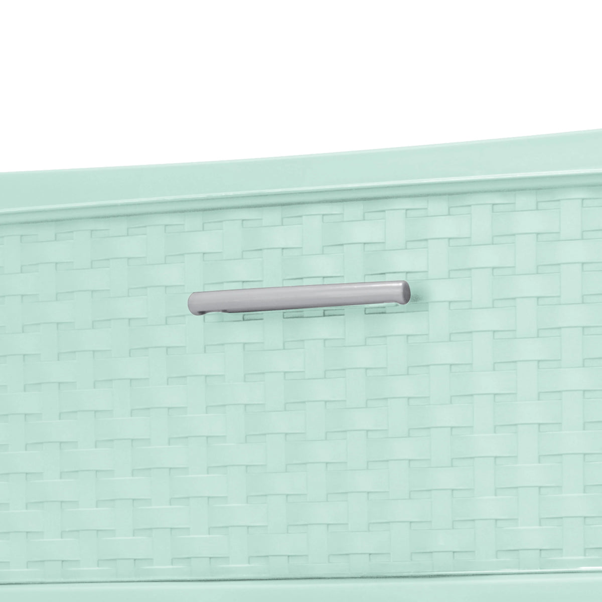 3 Drawer Wide Weave Tower White G308