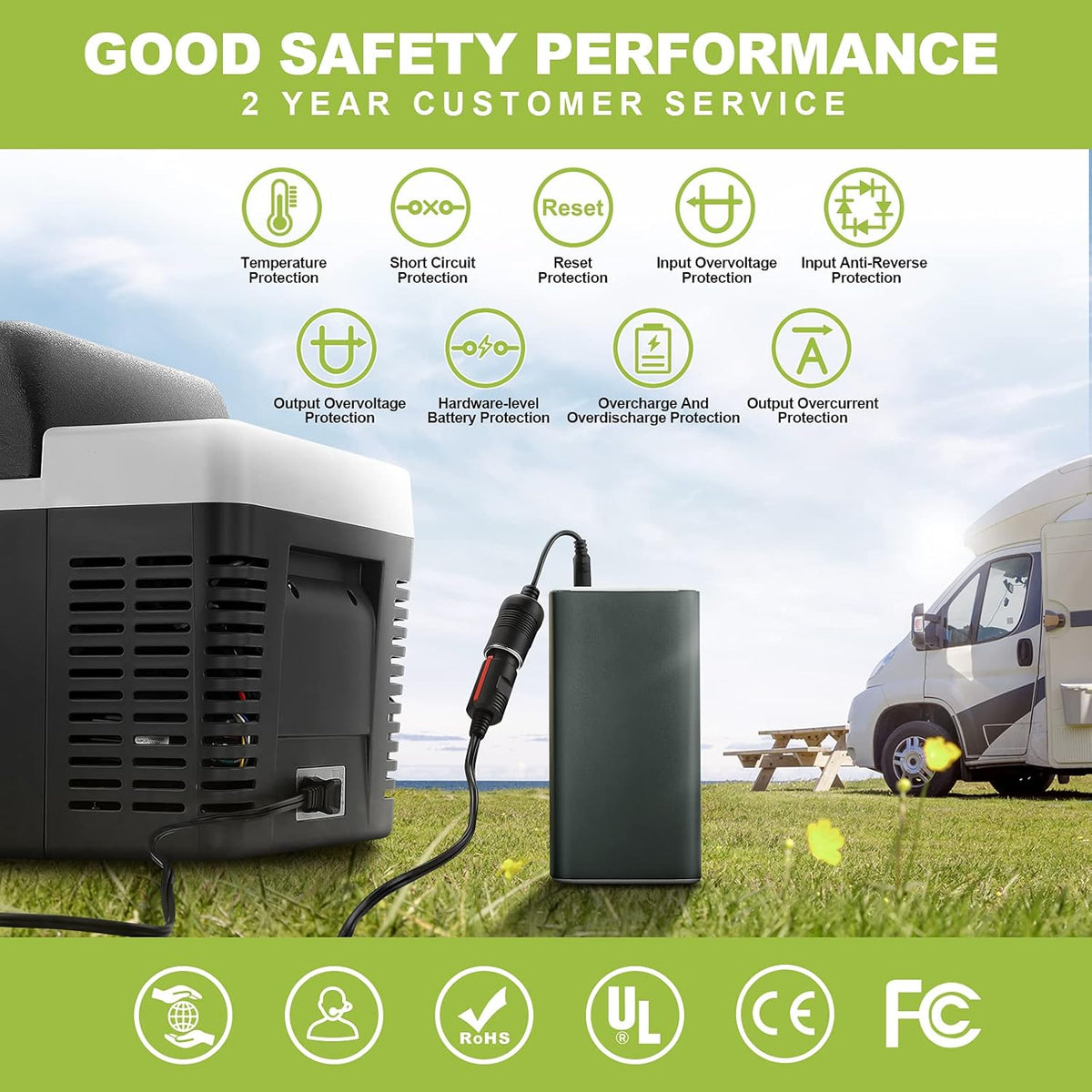Portable Power Station 216Wh Lithium Battery Solar Generator D380
