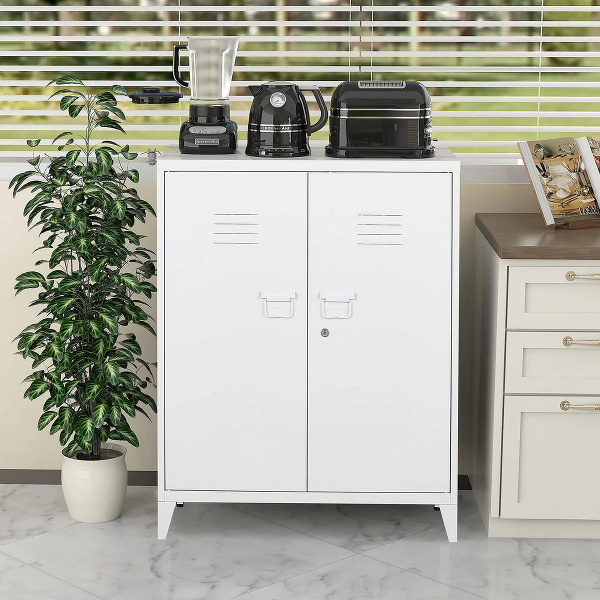 Metal Locker with 2 Doors V4040