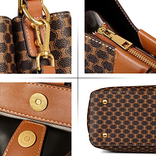 Women Leather Satchel Handbag J2297