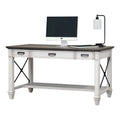 White Wood Height Adjustable Sit/Stand Desk D39175