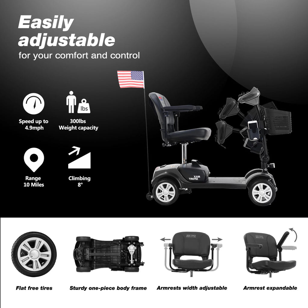 Foldable Mobility Scooter for 300 lbs V996802