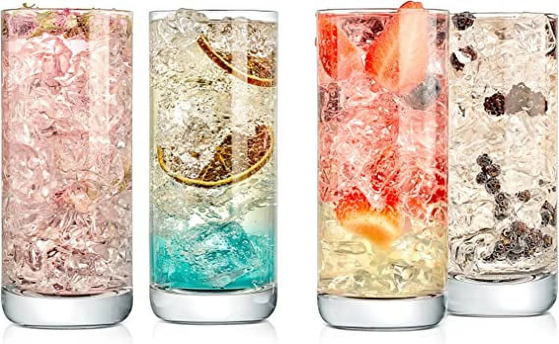 Set of 2 Clear Highball Drinking Glasses B63540