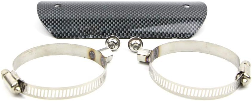 Stainless Steel Motorcycle Exhaust Heat Shield with 2 Clamps G363