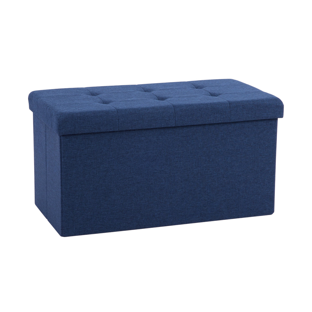 Cushioned Fabric Storage Ottoman Bench Z926481