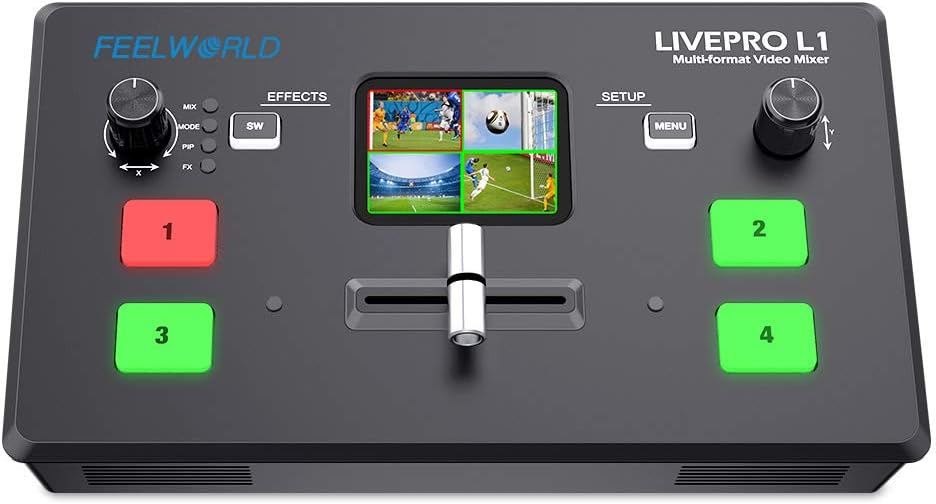 Multi Camera Video Mixer Switcher with 4 x HDMI Inputs L11132