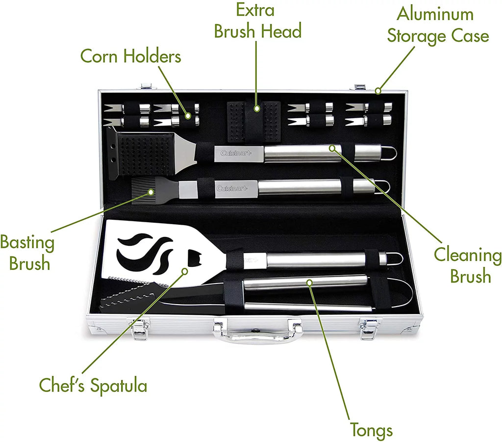 14-Piece Stainless Steel Grill Set T50614