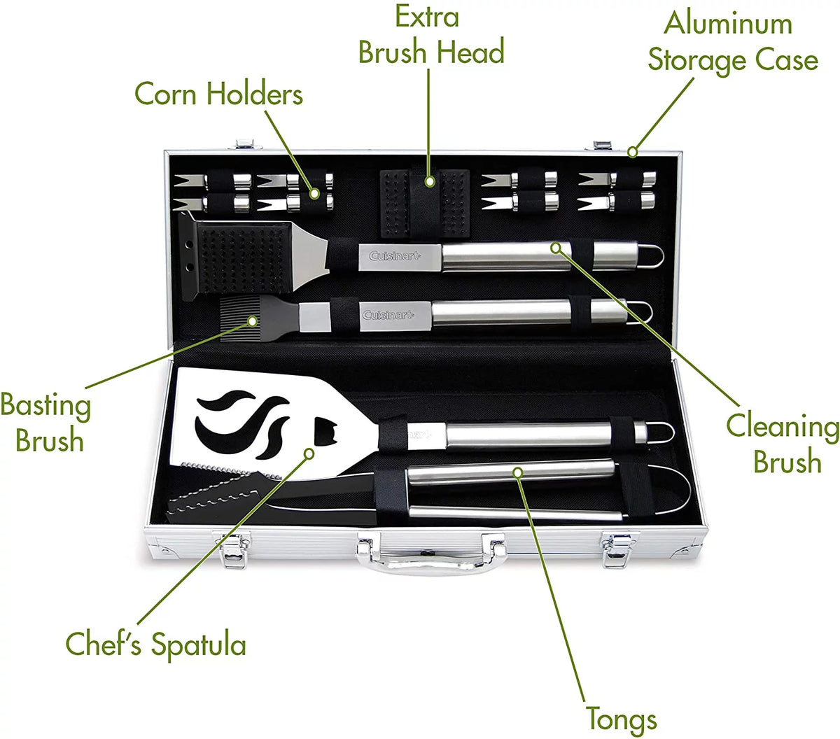 14-Piece Stainless Steel Grill Set T50614